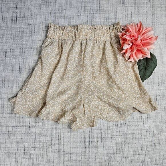 BTFBM Women's Summer Shorts Floral High Waisted Ruffle Short Size Small - Picture 7 of 7